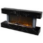 Black Marble Effect Wall Mounted Electric Fireplace 47 inch  - Amberglo
