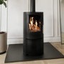 Black Cast Iron Multi Fuel Stove 5kW - AmberGlo