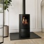 Black Cast Iron Multi Fuel Stove 5kW - AmberGlo