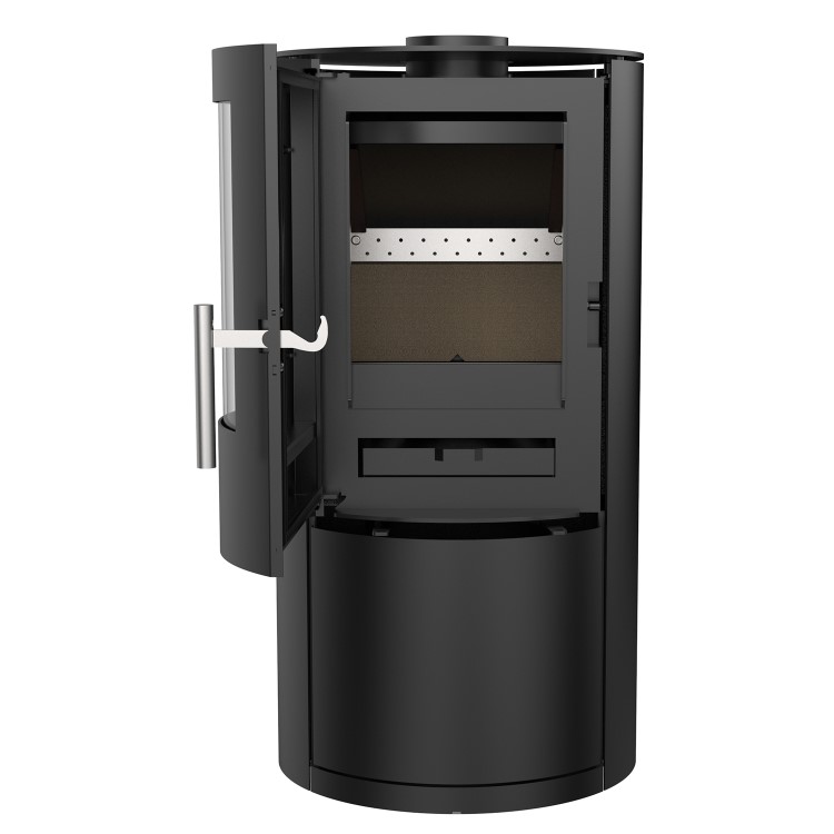 Black Cast Iron Multi Fuel Stove 5kW - AmberGlo