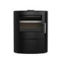 Black Cast Iron Log Burner Multi Fuel Stove 6.9kW - AmberGlo