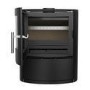 Black Cast Iron Log Burner Multi Fuel Stove 6.9kW - AmberGlo
