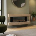 AGL072 Oak 52inch WiFi Enabled Wall Mounted Electric Fireplace - AmberGlo