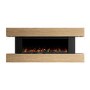 Oak 52inch WiFi Enabled Wall Mounted Electric Fireplace - AmberGlo