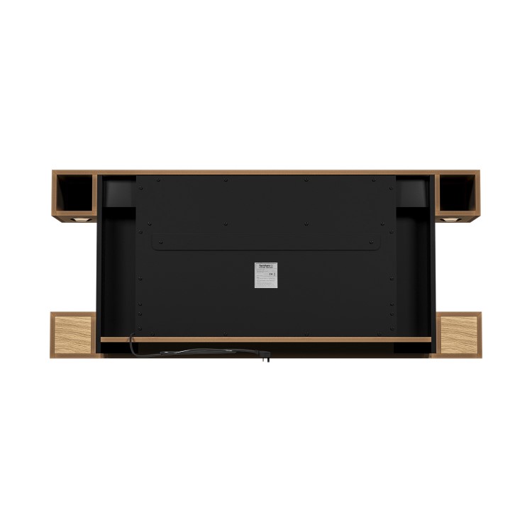 Oak 52inch WiFi Enabled Wall Mounted Electric Fireplace - AmberGlo