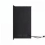 Premium Black 3-Sided Inset Electric Media Wall Fire Place with LCD Flame - 31 Inch - AmberGlo