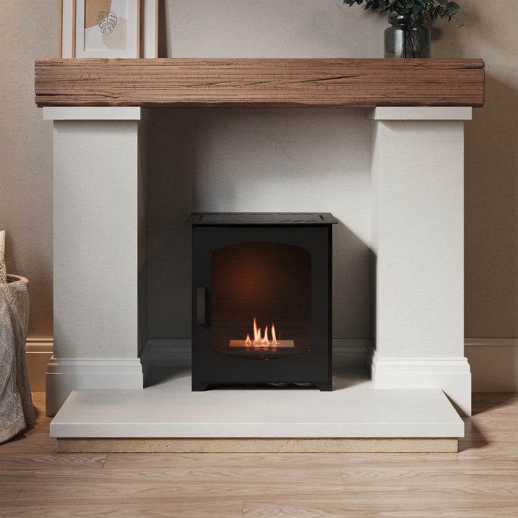 AmberGlo Matte Black Bio Ethanol Stove