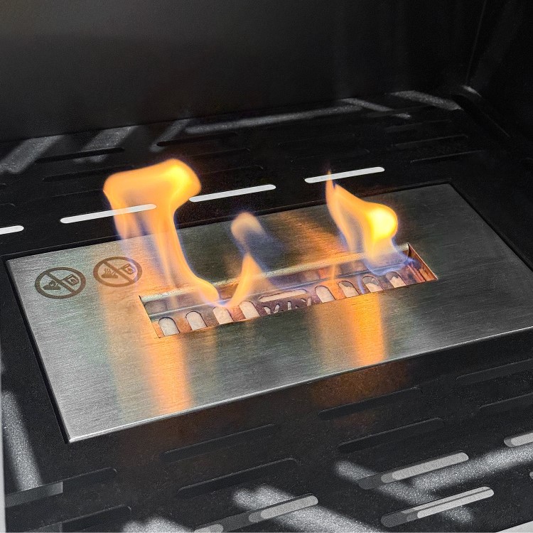 AmberGlo Matte Black Bio Ethanol Stove