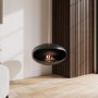 Modern Black Bioethanol Hanging Fire - AmberGlo