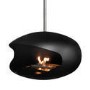 Modern Black Bioethanol Hanging Fire - AmberGlo