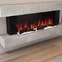 Stone Effect Wall-Mounted Electric Smart Fireplace - 52 Inch - AmberGlo