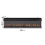 Black 3-Sided Inset Electric Media Wall Smart Fire Place - 80 Inch - AmberGlo