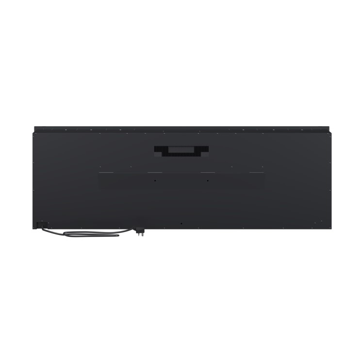 Black Slimline Inset Electric Media Wall Smart Fire Place - 50 Inch - AmberGlo