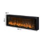 Black Slimline Inset Electric Media Wall Smart Fire Place - 50 Inch - AmberGlo