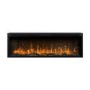 Black Slimline Inset Electric Media Wall Smart Fire Place - 50 Inch - AmberGlo