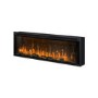 Black Slimline Inset Electric Media Wall Smart Fire Place - 50 Inch - AmberGlo
