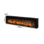 Black Slimline Inset Electric Media Wall Smart Fire Place - 70 Inch - AmberGlo