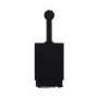 Small Electric Log Burner-Style Stove with Decorative Flue in Black - AmberGlo