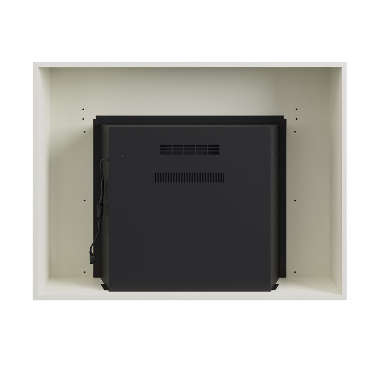 Freestanding Electric Fire with Cream Surround - AmberGlo