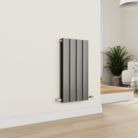 Eco Eleganza Anthracite Horizontal Flat Designer Aluminium Radiator 600x300mm Double Panel 1223 BTU Eco Eleganza Anthracite Horizontal Flat Designer Aluminium Radiator 600x300mm Double Panel 1223 BTU