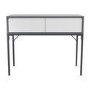 Grey Retro Dressing Table with 2 Drawers - Aiko