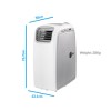 electriQ 14000 BTU Smart Portable Air Conditioner with Heat Pump