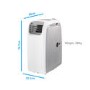 Refurbished electriQ AirFlex 14000 BTU 4kW SMART WIFI App Alexa  Portable  Air Conditioner with Heat Pump for Rooms up to 38 sqm