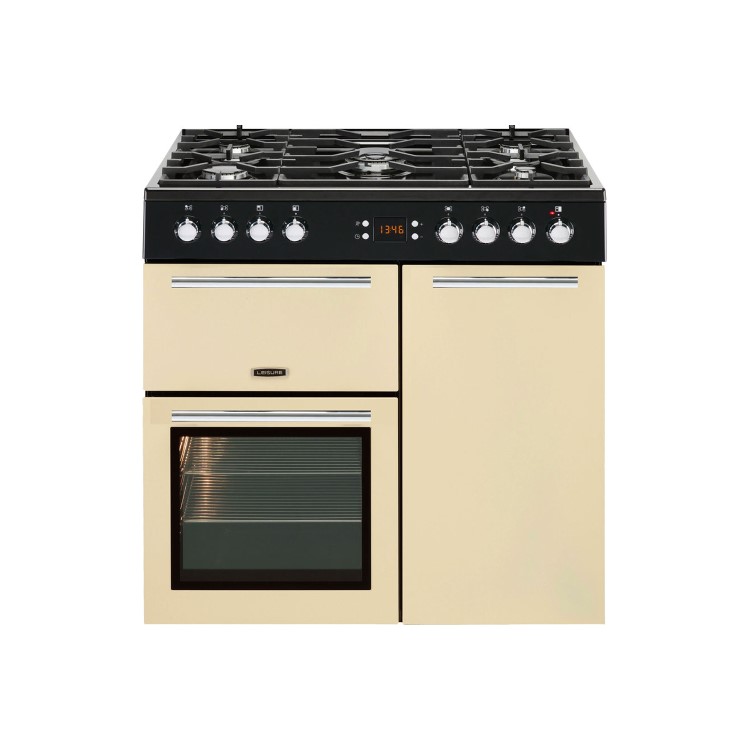Leisure AL90F230C 90cm Dual Fuel Range Cooker With Cook Clean Liners - Cream