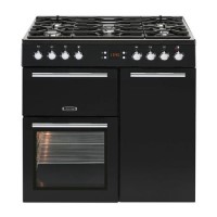 Leisure AL90F230K 90cm Dual Fuel Range Cooker With Cook Clean Liners - Black