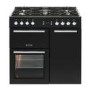 Leisure AL90F230K 90cm Dual Fuel Range Cooker With Cook Clean Liners - Black