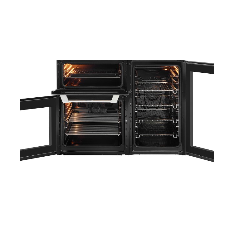 Leisure AL90F230K 90cm Dual Fuel Range Cooker With Cook Clean Liners - Black