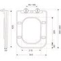 GRADE A1 - Close Coupled Rimless Closed Back Toilet with Soft Close Seat - Albi