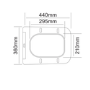 GRADE A1 - Matt Black Square Soft Close Toilet Seat with Quick Release - Albi