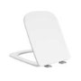 ONLY OPENED - White Square Soft Close Toilet Seat with Quick Release - Albi