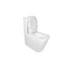 ONLY OPENED - White Square Soft Close Toilet Seat with Quick Release - Albi