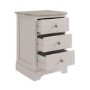 ALMOST PERFECT - Bedside Table in Solid Oak and Cream - Alexander