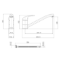 Alfred Single Lever Monobloc Mixer Kitchen Tap- Chrome