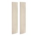 Pack of 2 Upholstered Wall-Mounted Headboard Panels in Beige Velvet - Alisha
