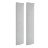 Pack of 2 Upholstered Wall-Mounted Headboard Panels in Grey Velvet - Alisha Pack of 2 Upholstered Wall-Mounted Headboard Panels in Grey Velvet - Alisha
