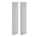 Pack of 2 Upholstered Wall-Mounted Headboard Panels in Grey Velvet - Alisha