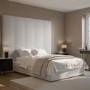 Pack of 2 Upholstered Wall-Mounted Headboard Panels in Grey Velvet - Alisha