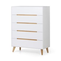 GRADE A1 - Julian Bowen Alicia 5 Drawer Chest