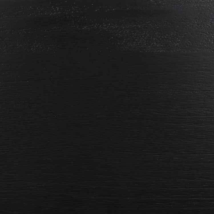 Wide Black Bobbin Chest of 6 Drawers - Alma