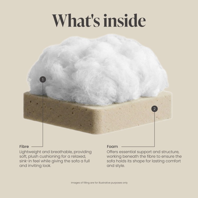 Cream Boucle 3 Seater Cloud Sofa - Alessia