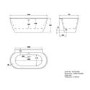 ALMOST PERFECT - Freestanding Double Ended Back to Wall Bath 1500 x 770mm - Alto