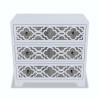 Grey Mirrored Boho Chest of 3 Drawers - Alexis
