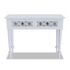 Grey Mirrored Boho Dressing Table with 2 Drawers - Alexis
