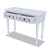 Grey Mirrored Boho Dressing Table with 2 Drawers - Alexis
