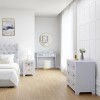 Grey Mirrored Boho Dressing Table with 2 Drawers - Alexis