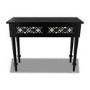 Black Mirrored Boho Dressing Table with 2 Drawers - Alexis